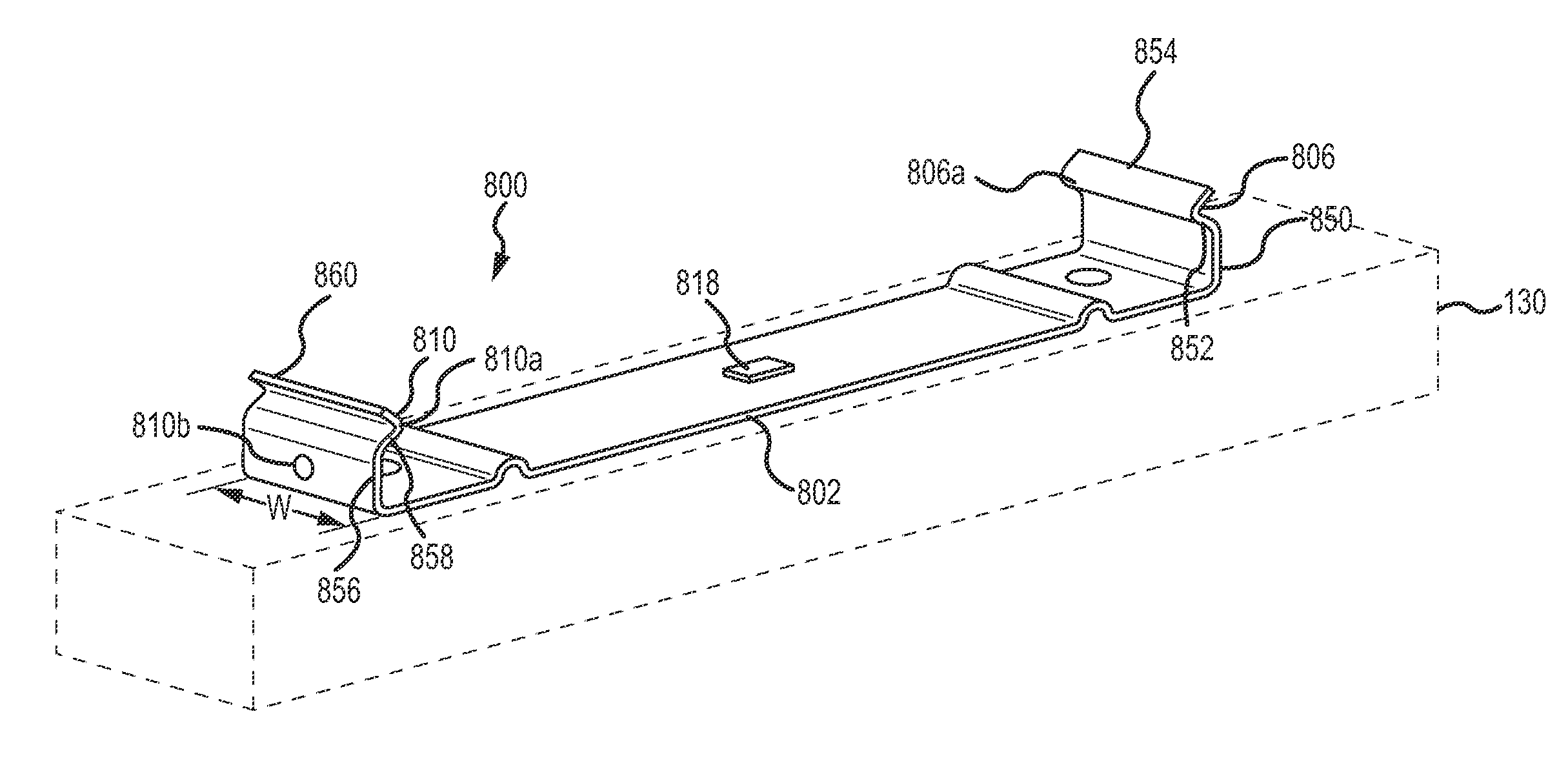 Deck installation track and method