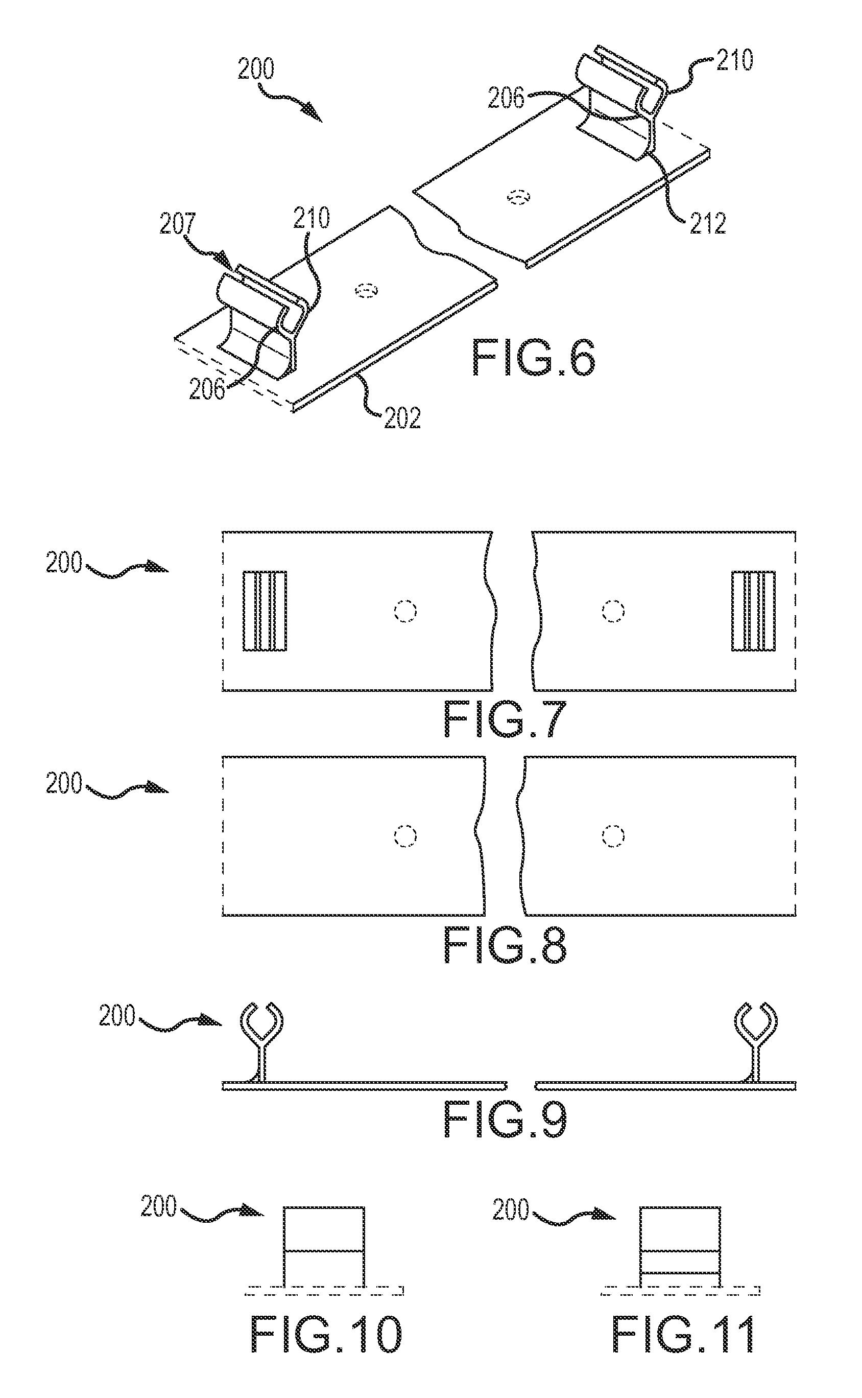 Deck installation track and method