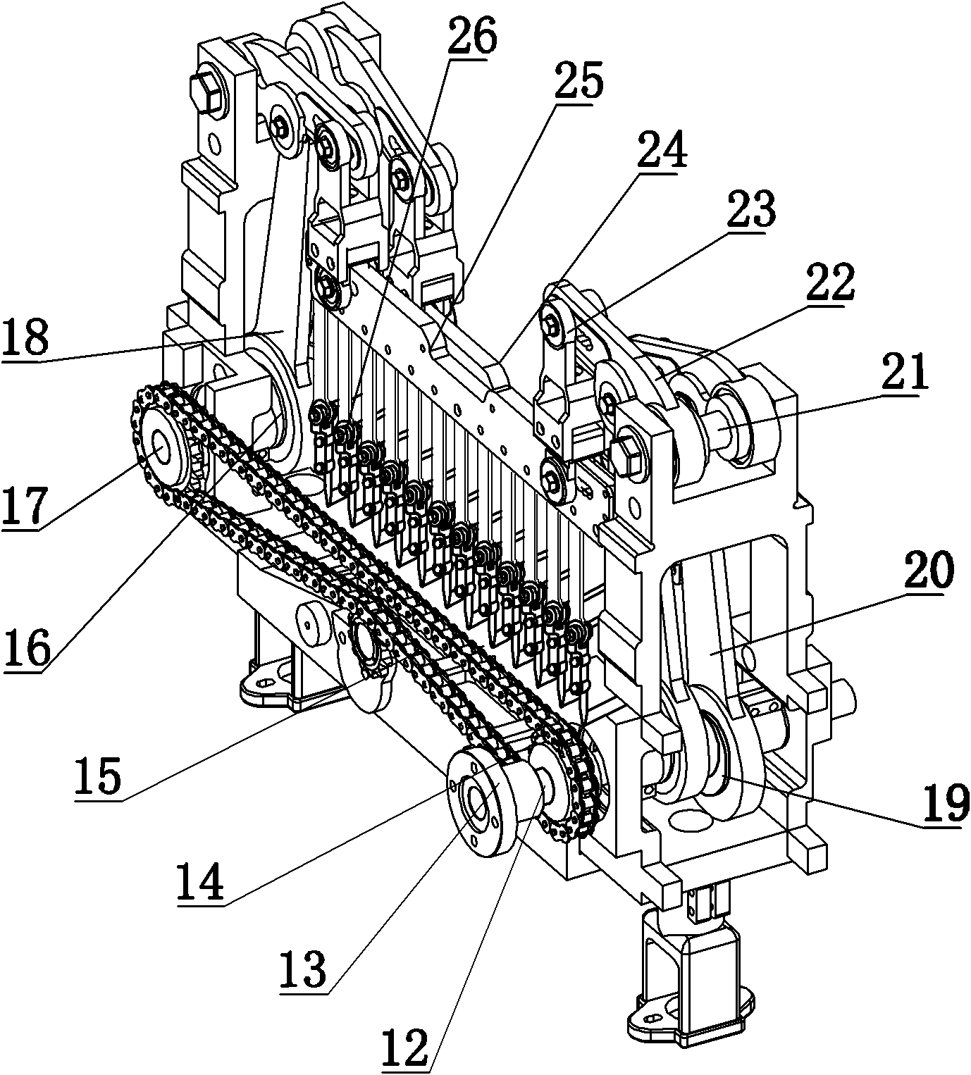 High-speed power-assisting balance electronic jacquard machine