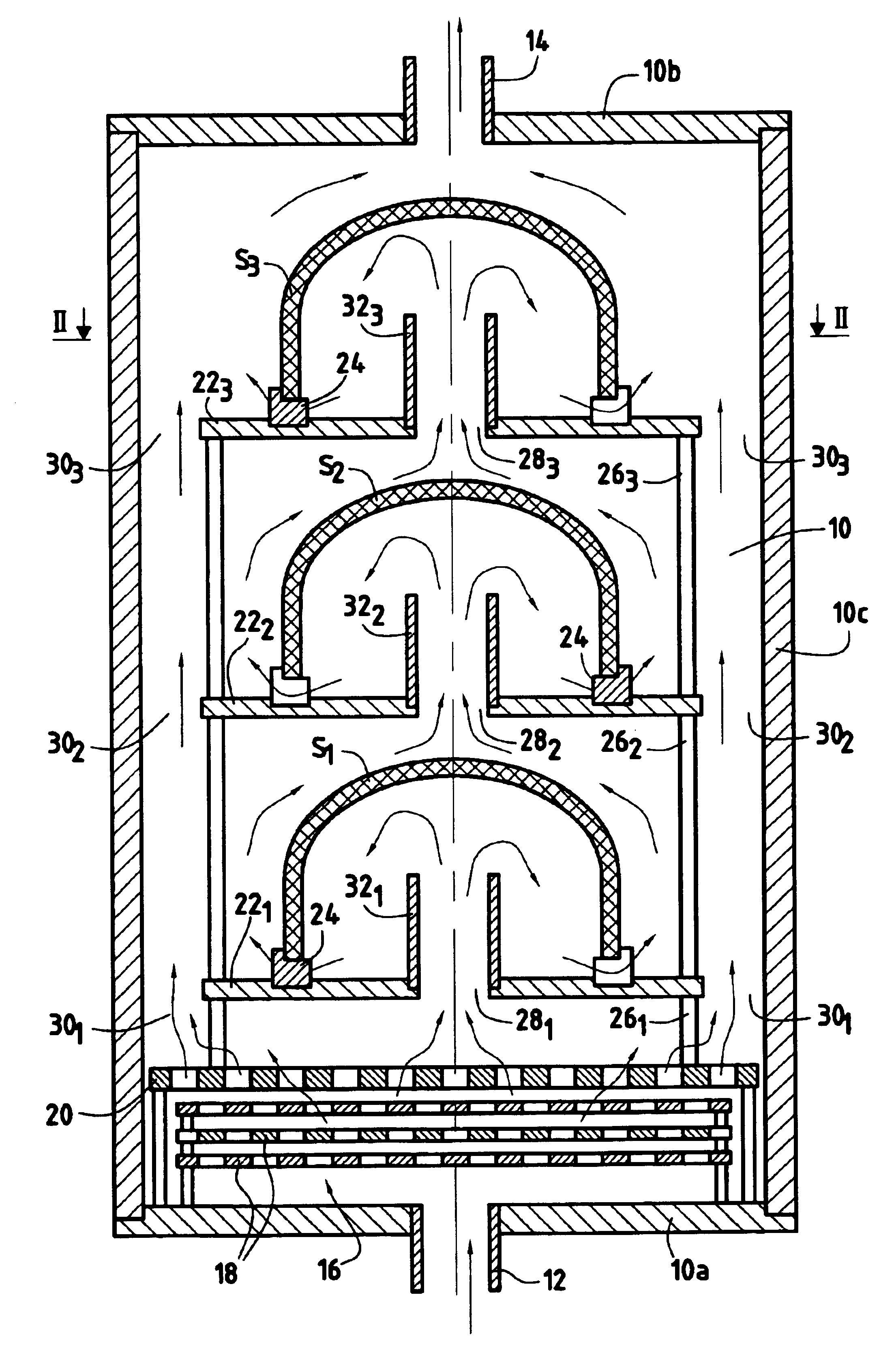 Densifying hollow porous substrates by chemical vapor infiltration