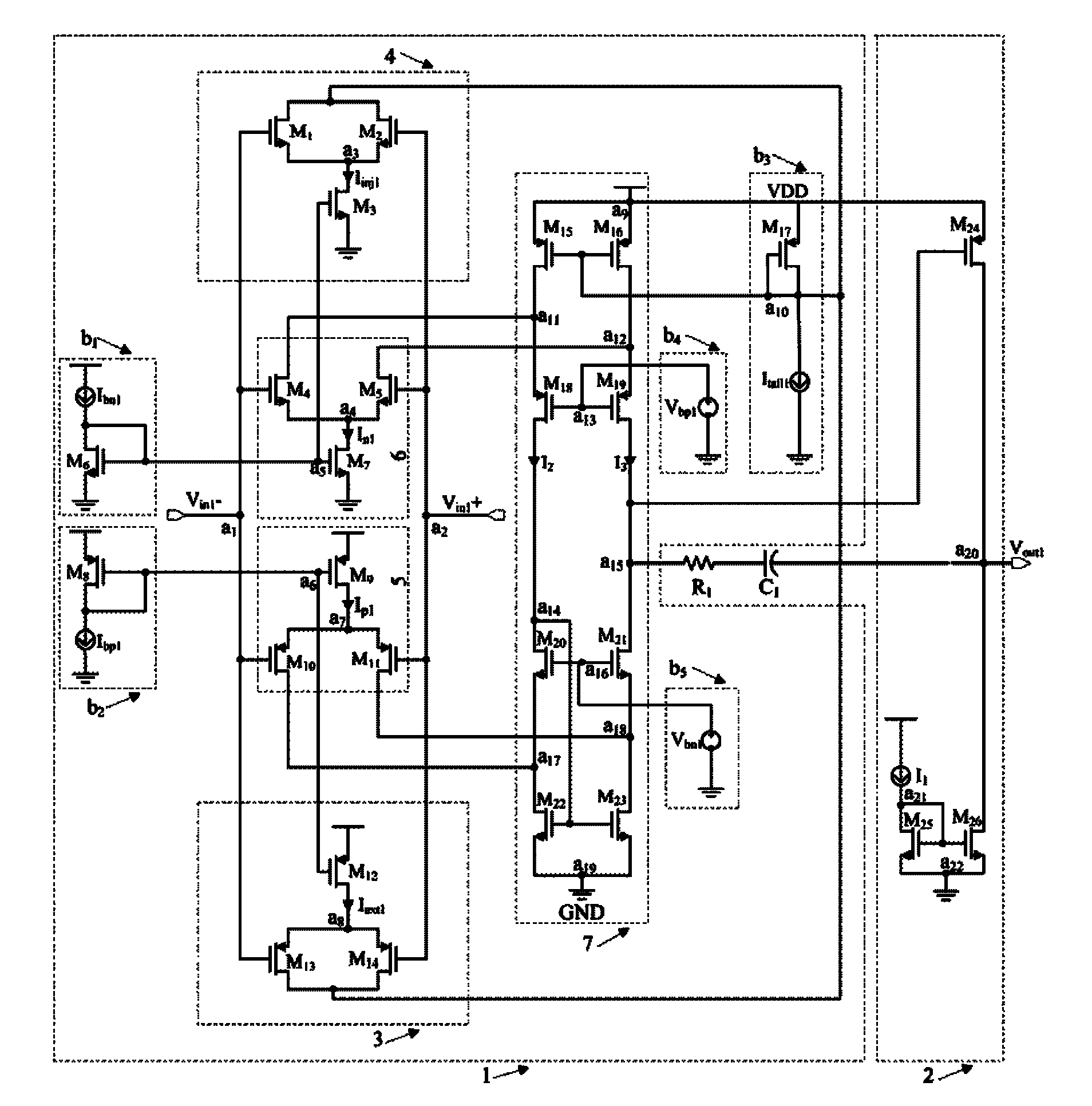 Rail-to-rail operational amplifier