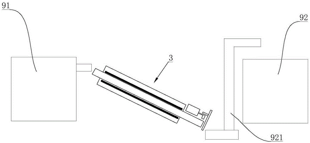 Gate mechanism of steel ball conveying insulating pipe