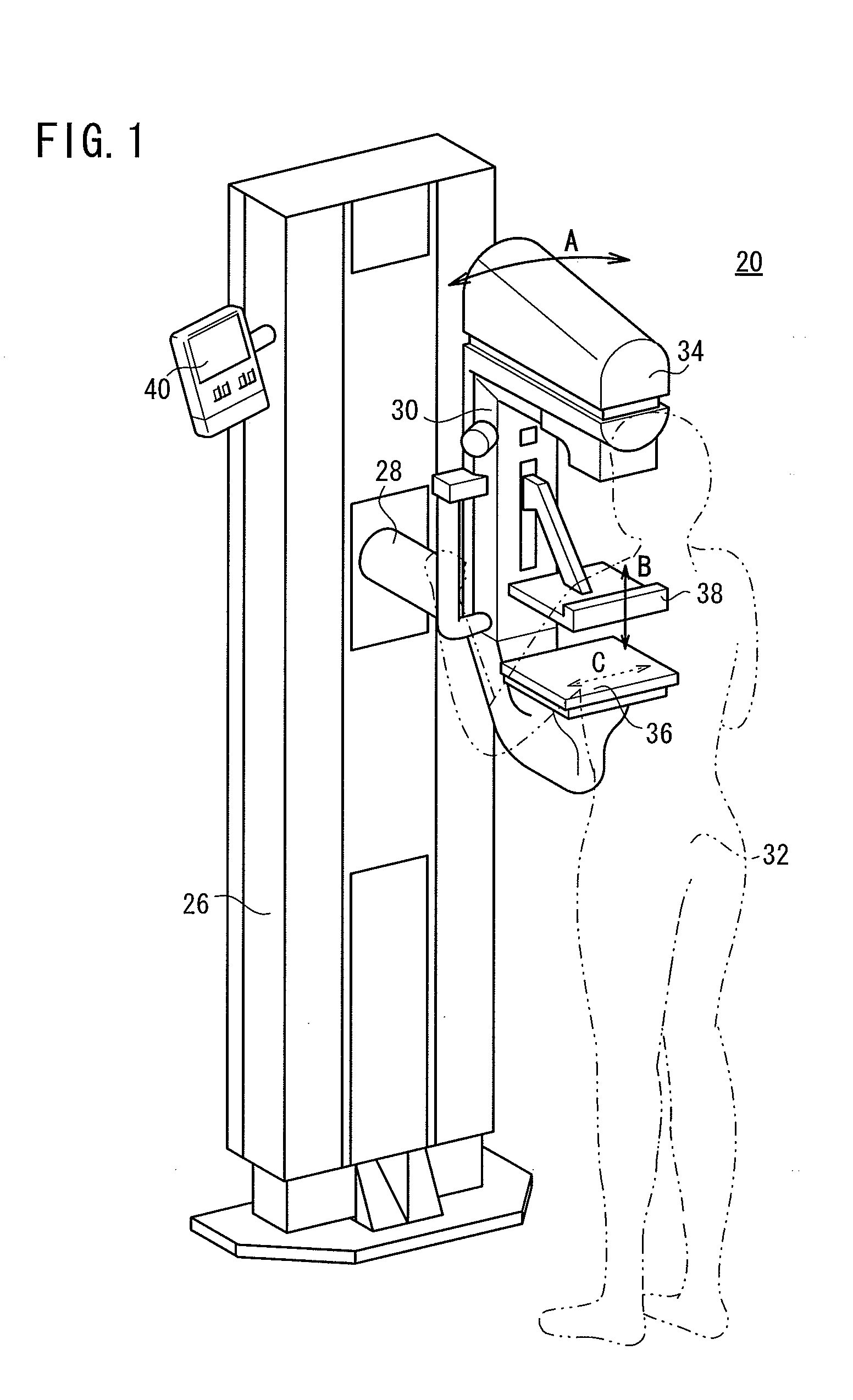 Apparatus for and method of capturing radiation image