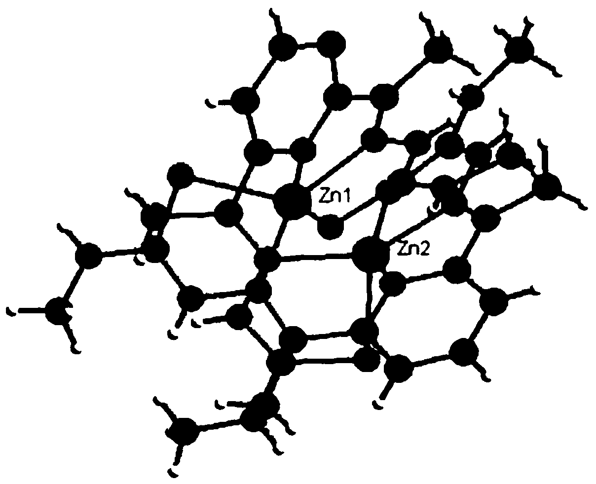 Zinc compounds adopting 2,6-diacetyl pyridine thiosemicarbazone as a ligand, a synthetic method of the compounds and applications of the compounds