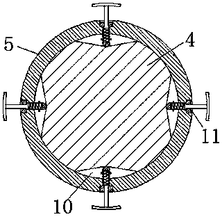 Metal pipe fitting machining fixing device used for numerical control machine tool