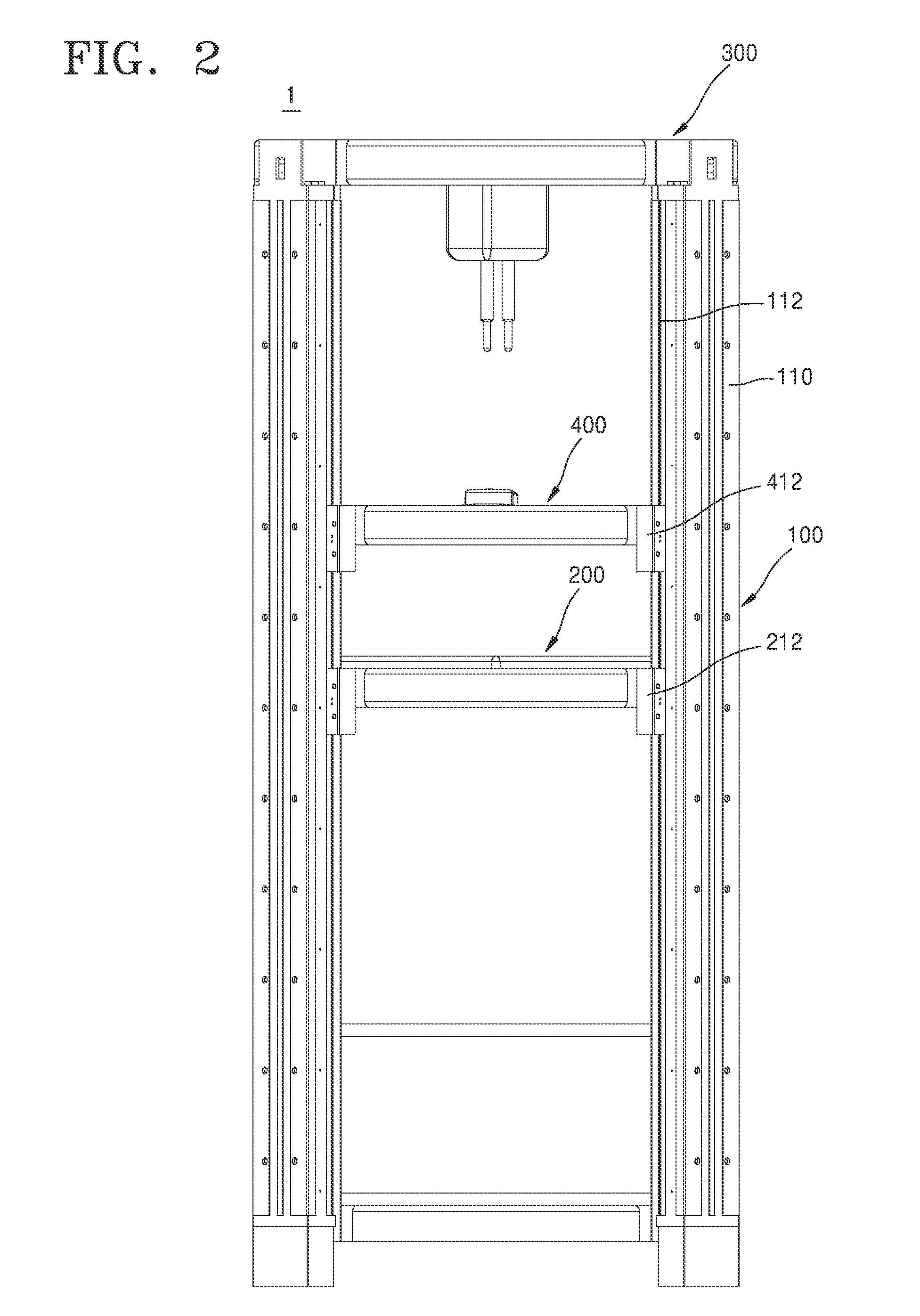 3D printer having dual stage structure