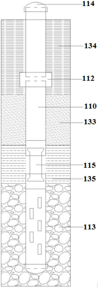 Urban landfill of bidirectional gas collecting system