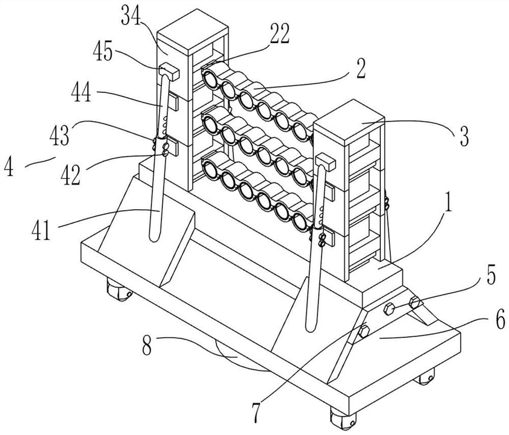 A cable support frame for electrical engineering