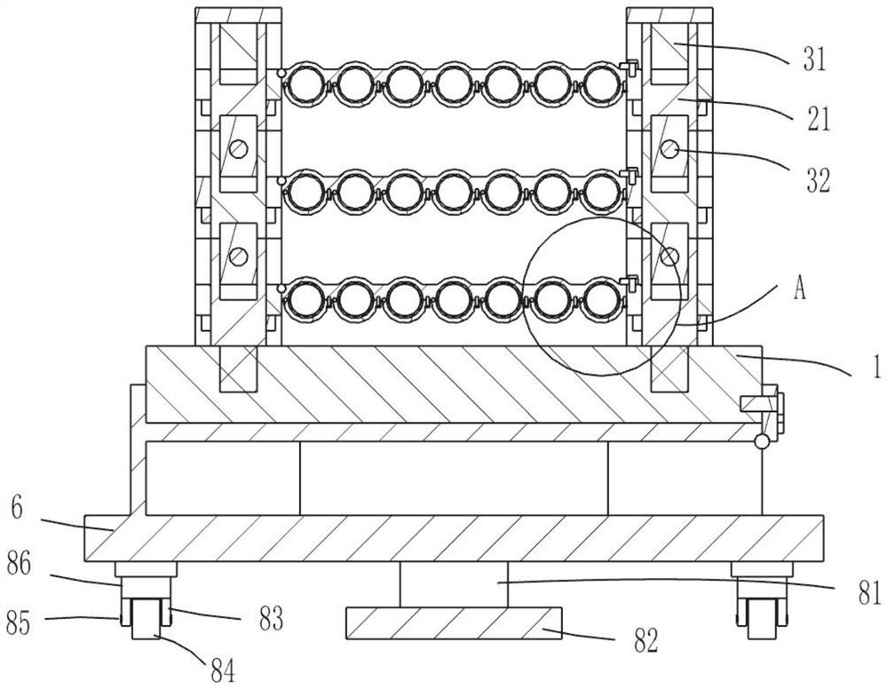 A cable support frame for electrical engineering