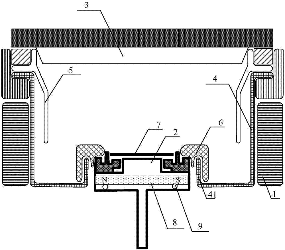 Magnetic film deposition chamber and film deposition device