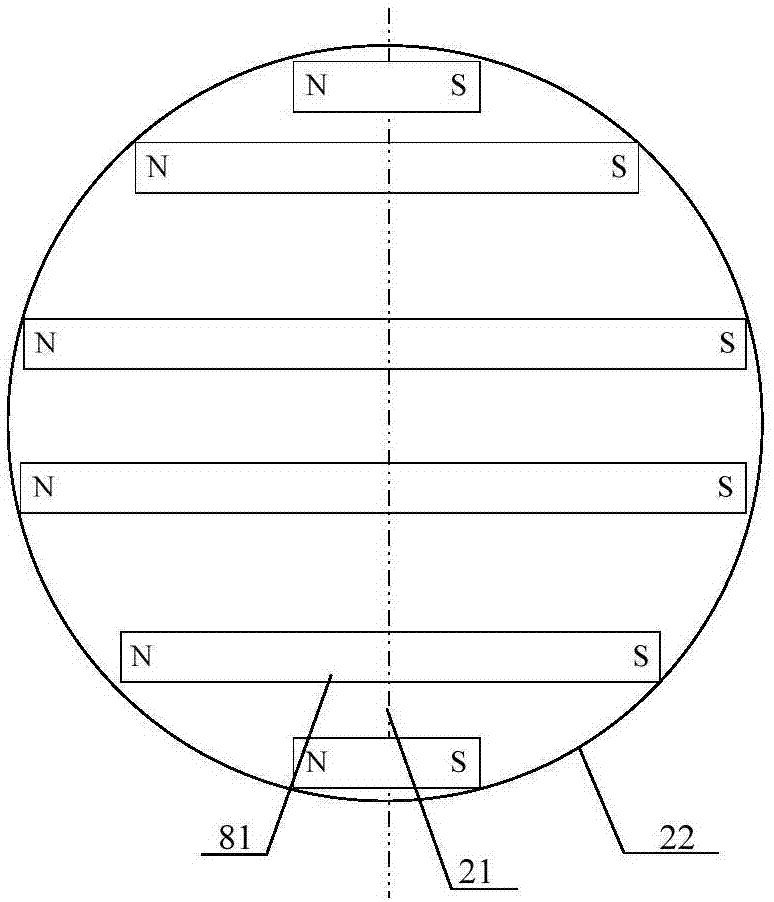 Magnetic film deposition chamber and film deposition device