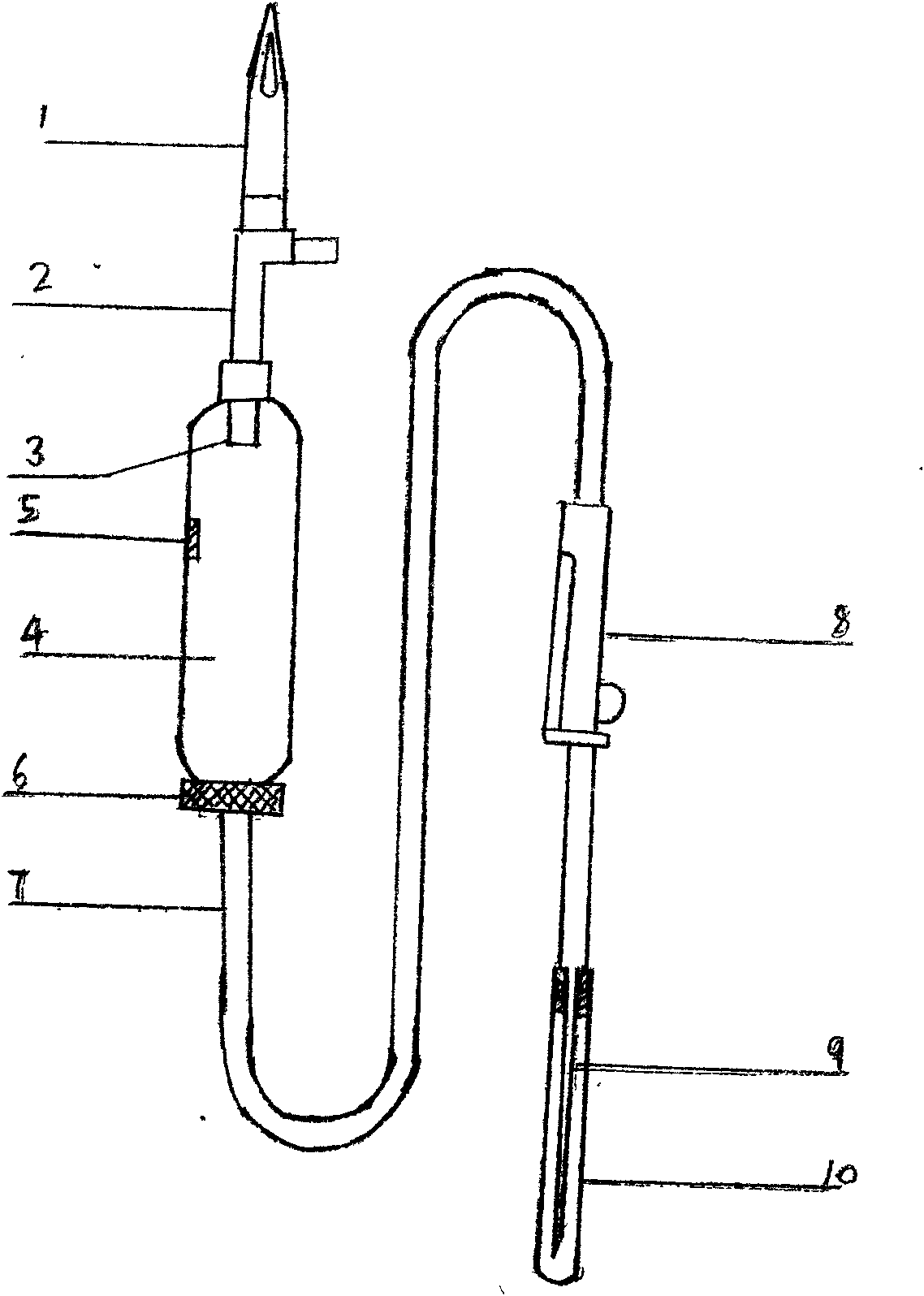 Automatic exhausting anti-blood backflow infusion apparatus