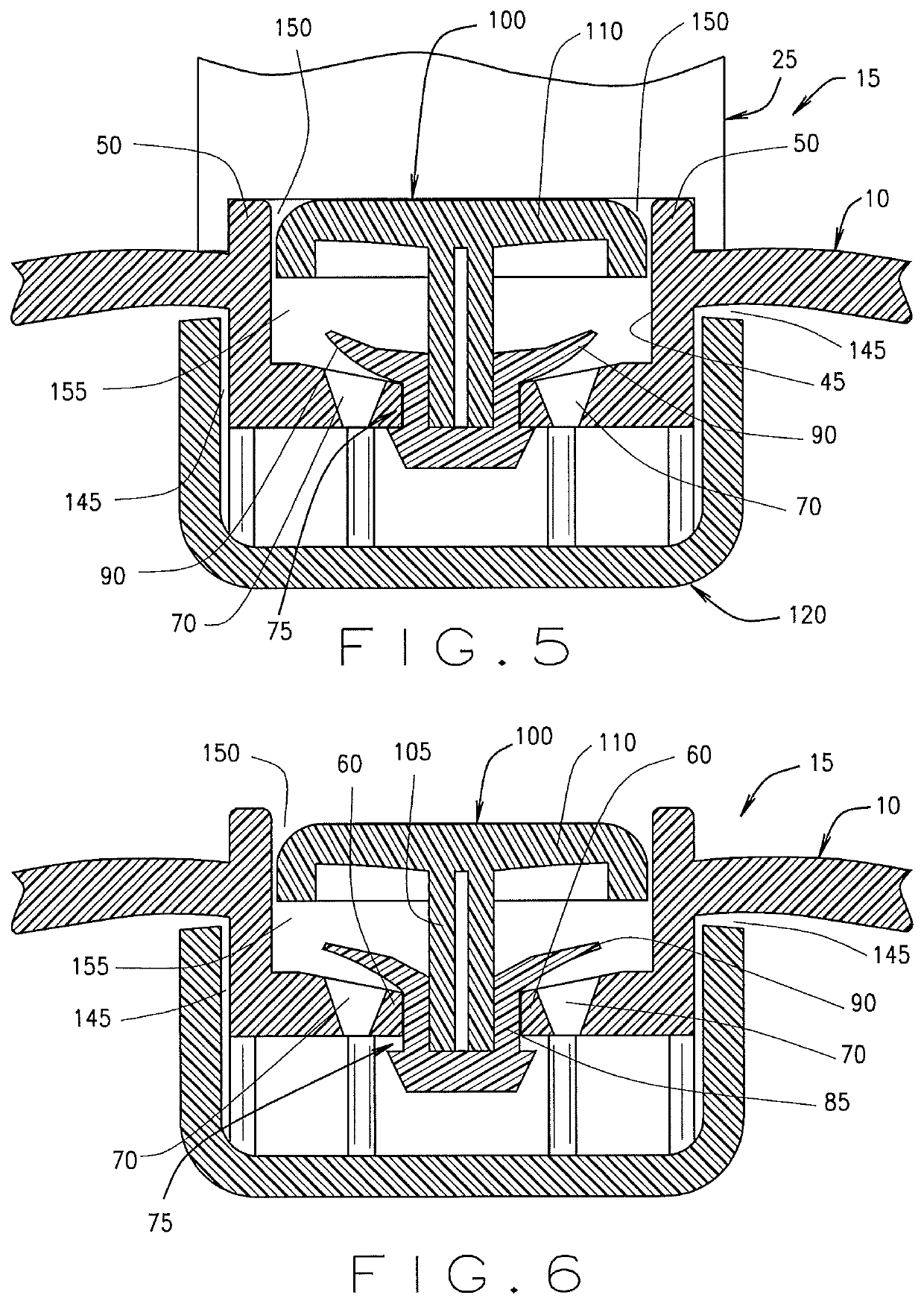 Valve assembly for a food storage container