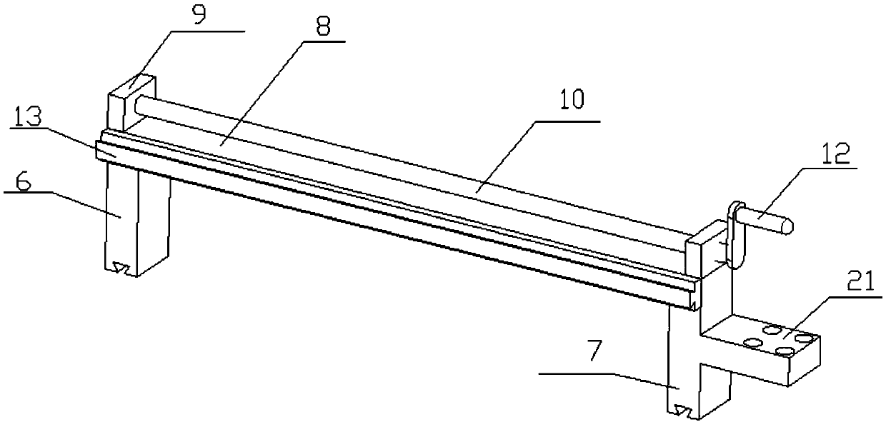 A decorative panel cutting device for interior decoration