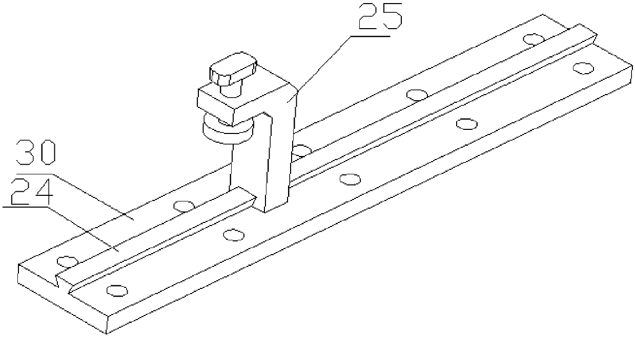 A decorative panel cutting device for interior decoration