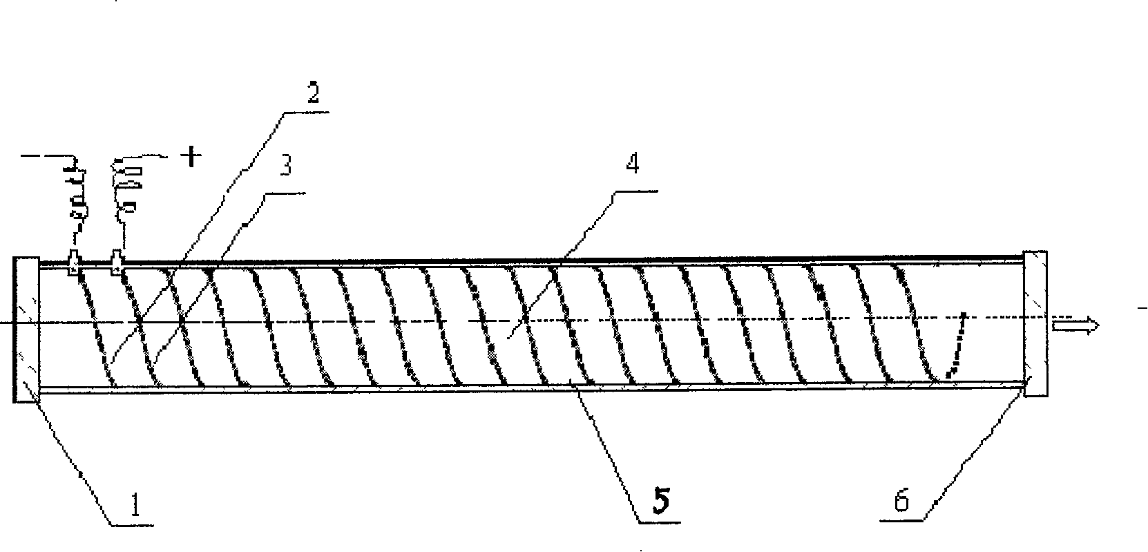 Built-in screw type electrode radio-frequency carbone dioxide laser