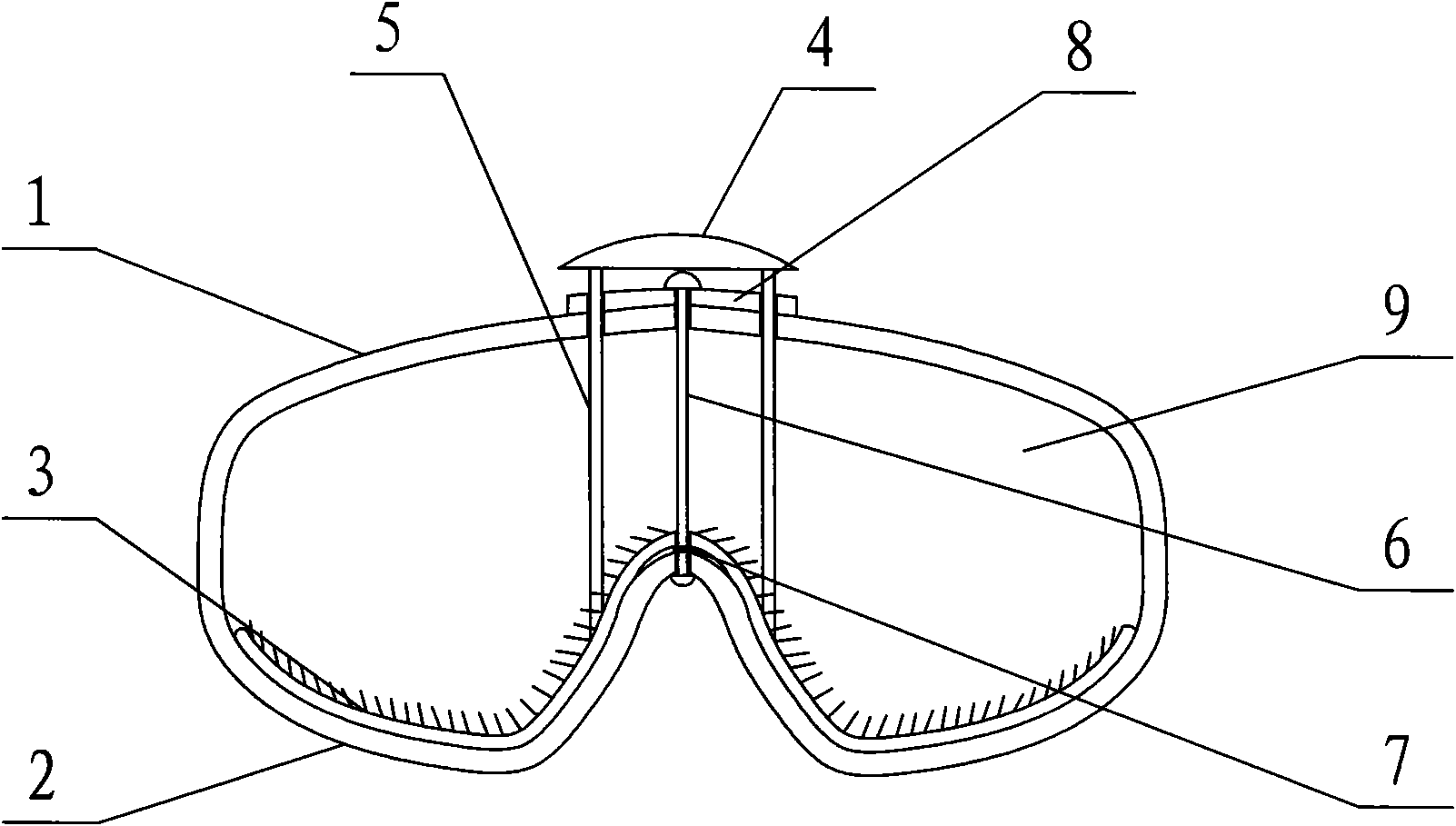 Anti-frog safety goggles