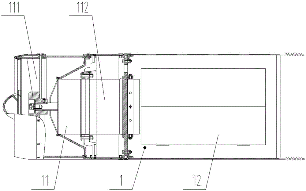 External mounting type aviation electric pod and using method thereof