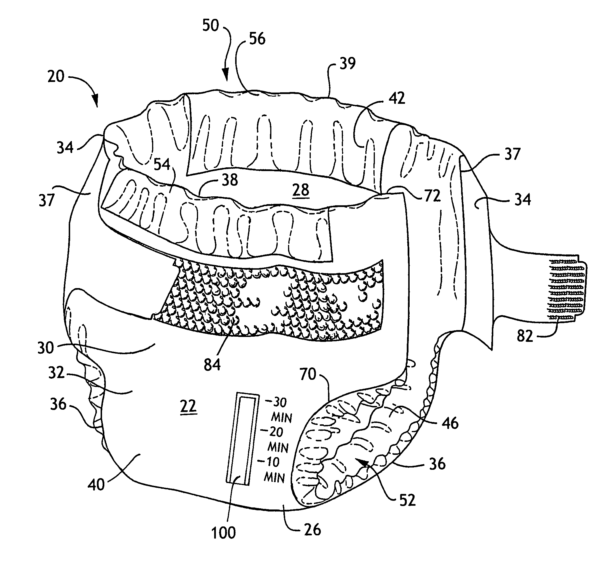 Absorbent articles including a body fluid signaling device