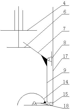 Needle-withdrawing and line-leading suture instrument