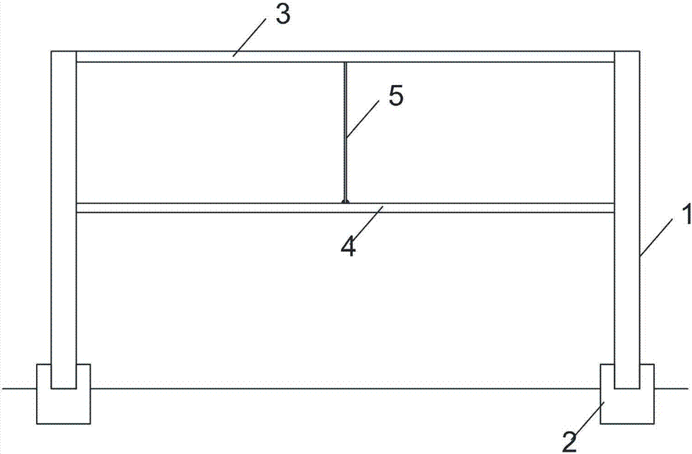 Construction method for suspension girder hanger plate and suspension girder hanger plate structure