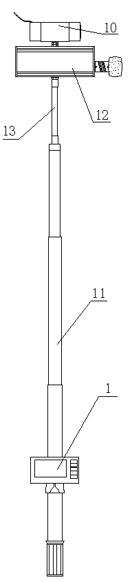 Wireless multi-functional periscope type meter reading device