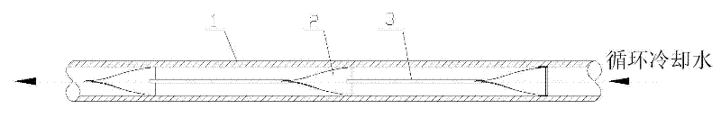 Device capable of reducing water recirculation rate of supporting beam in heating furnace effectively