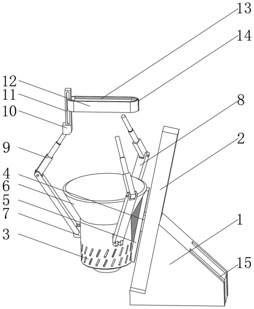 Poultry overhanging slaughtering auxiliary device based on non-Newtonian fluid struggling prevention