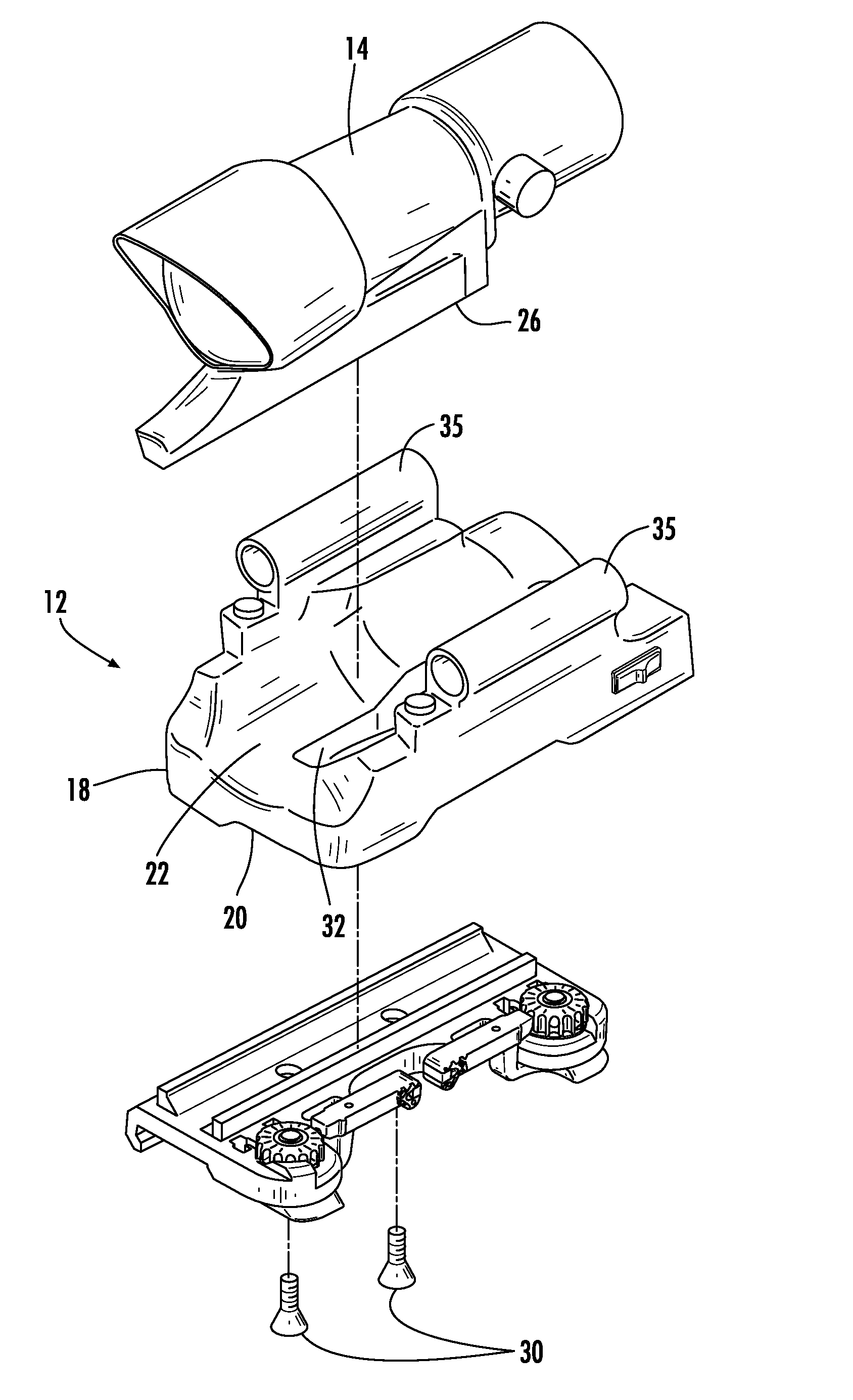 Accessory module with integrated electronic devices