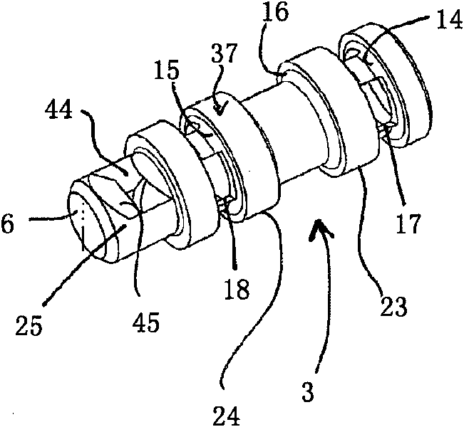 Valve part for a control valve for control of pressure medium flows