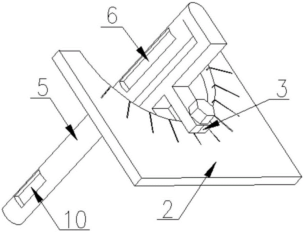 A simple laser bench clamping device with adjustable inclination angle