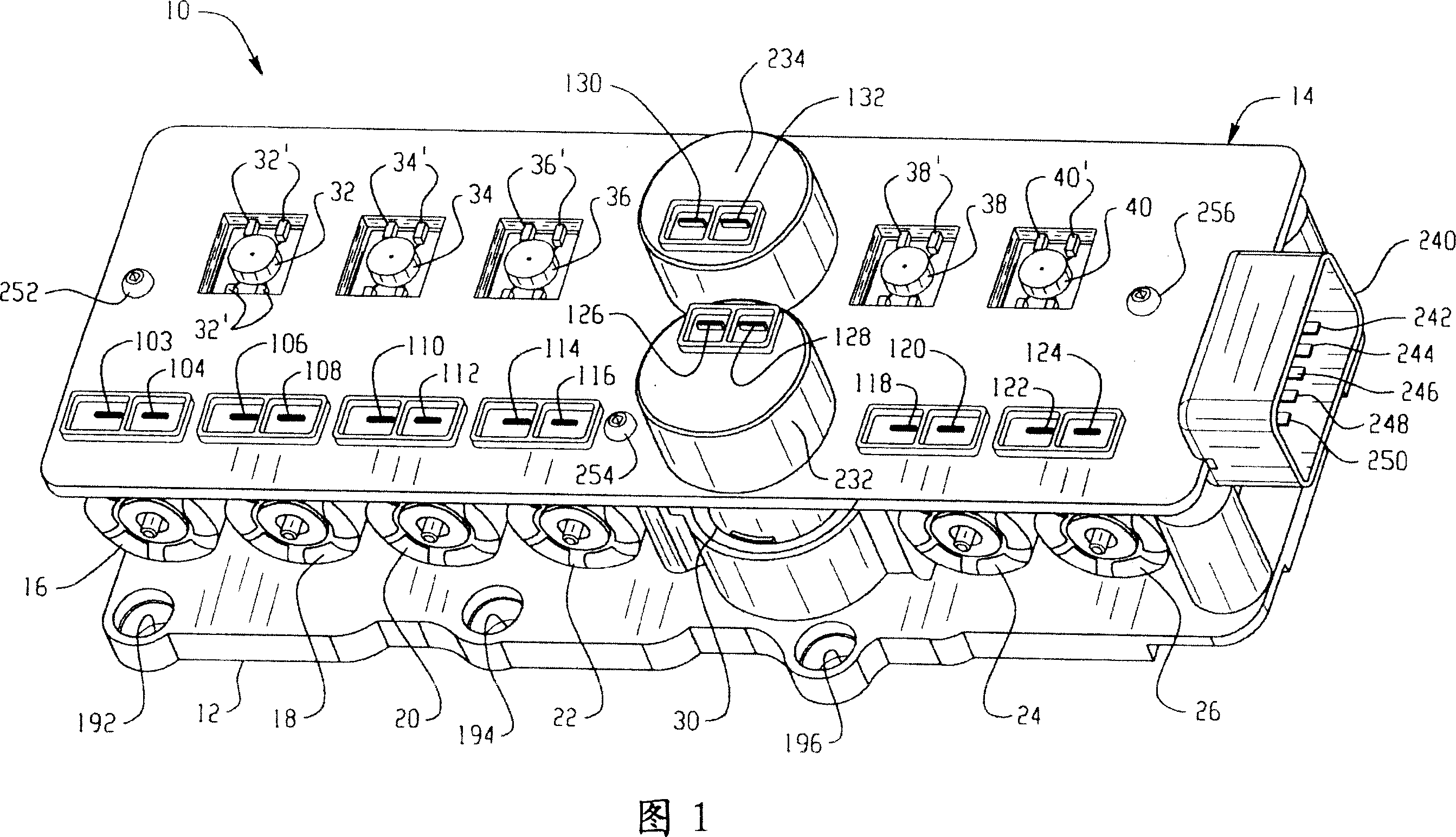 Electro-hydraulic manifold assembly with mounted pressure sensors