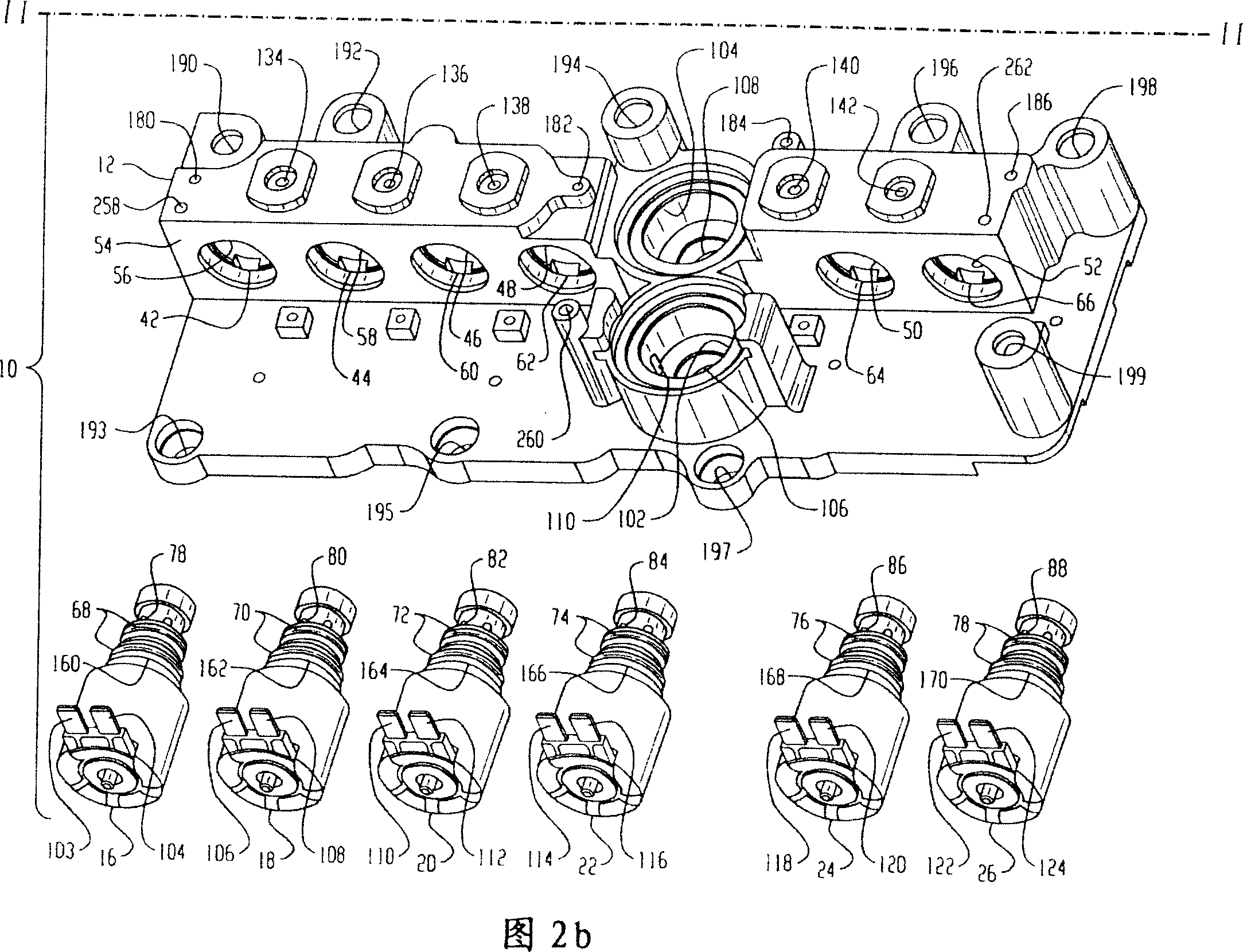 Electro-hydraulic manifold assembly with mounted pressure sensors