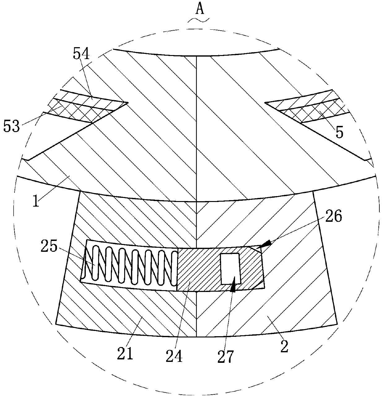 Righting device capable of preventing garden trees from growing askew