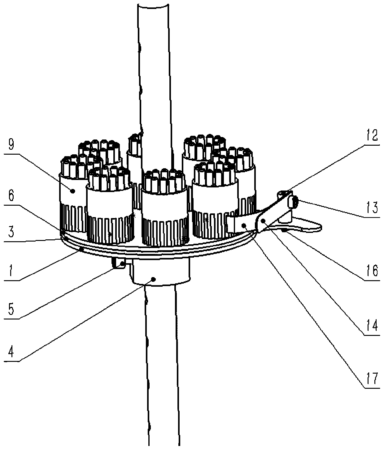 Flexible self-rotation coating clamp