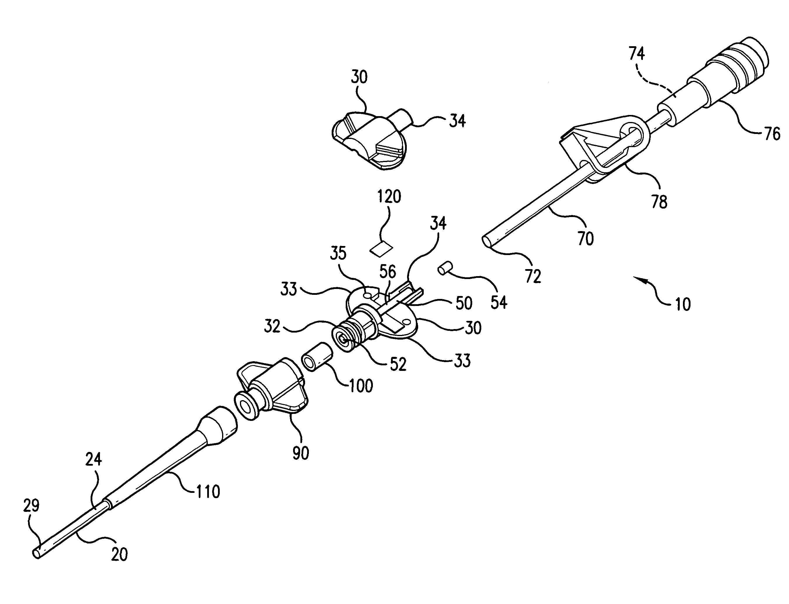 Implantable catheter and method of using same