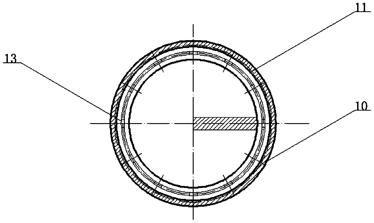 Downward gas extraction drilling hole screw-type drainage device and method