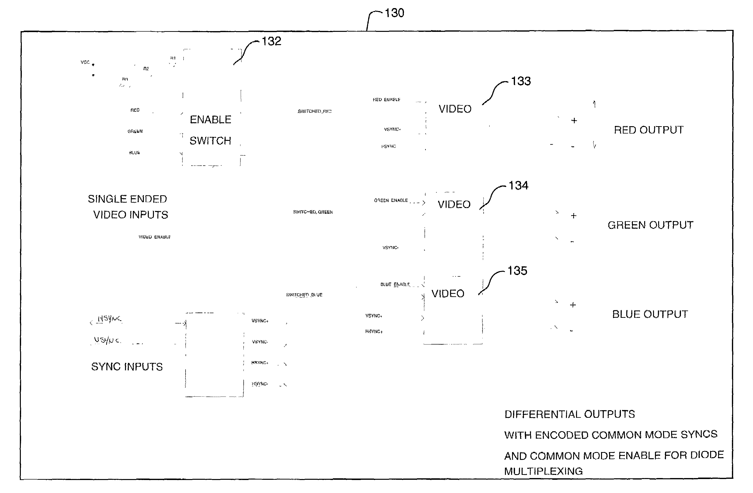 Passive video multiplexing method and apparatus