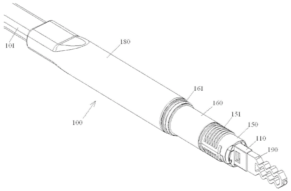 Protective cap, inserting core component, optical fiber connector and assembling method thereof and traction component