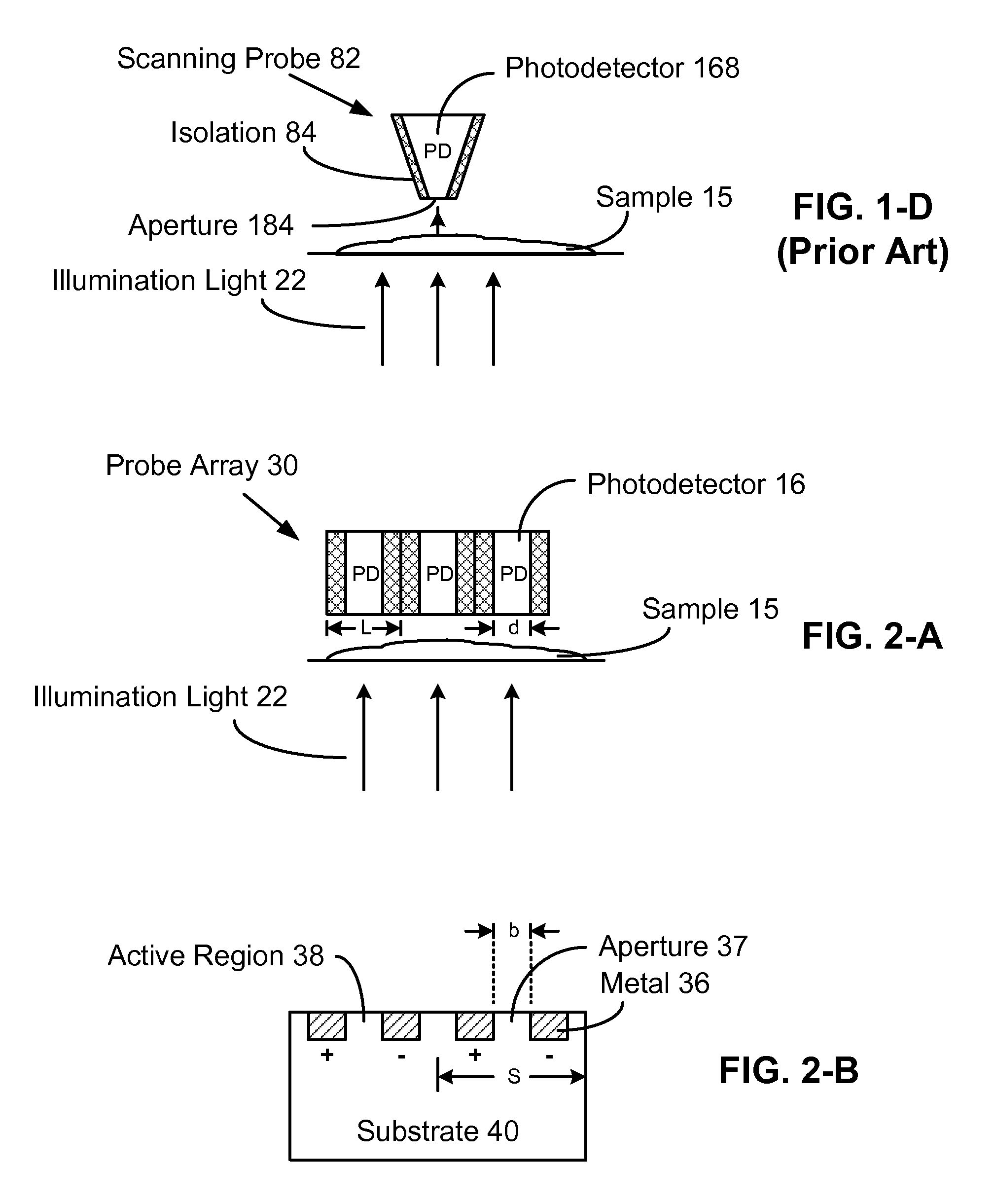 Near-field optical apparatus and method using photodetector array