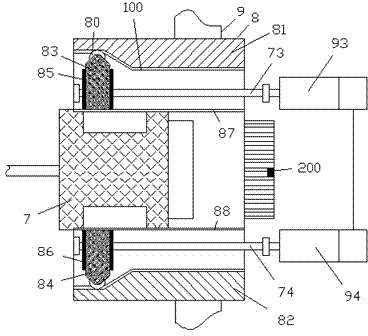 Circuit board plugging assembly with roller groove and contact sensor