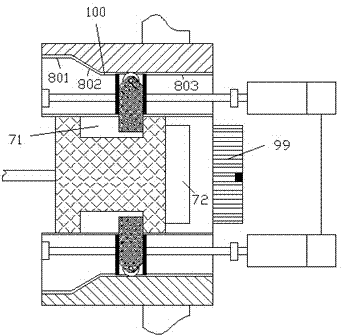 Circuit board plugging assembly with roller groove and contact sensor