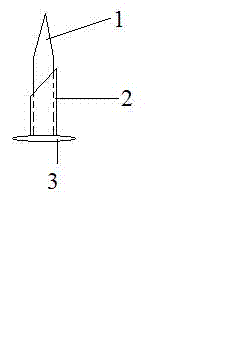 Nail capable of automatically bending