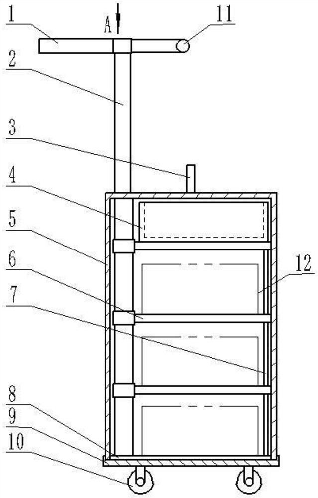 Special inspection device for boiler pressure vessel