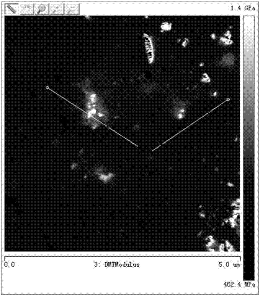 Method for identifying asphalt aging degree based on atomic force microscopy