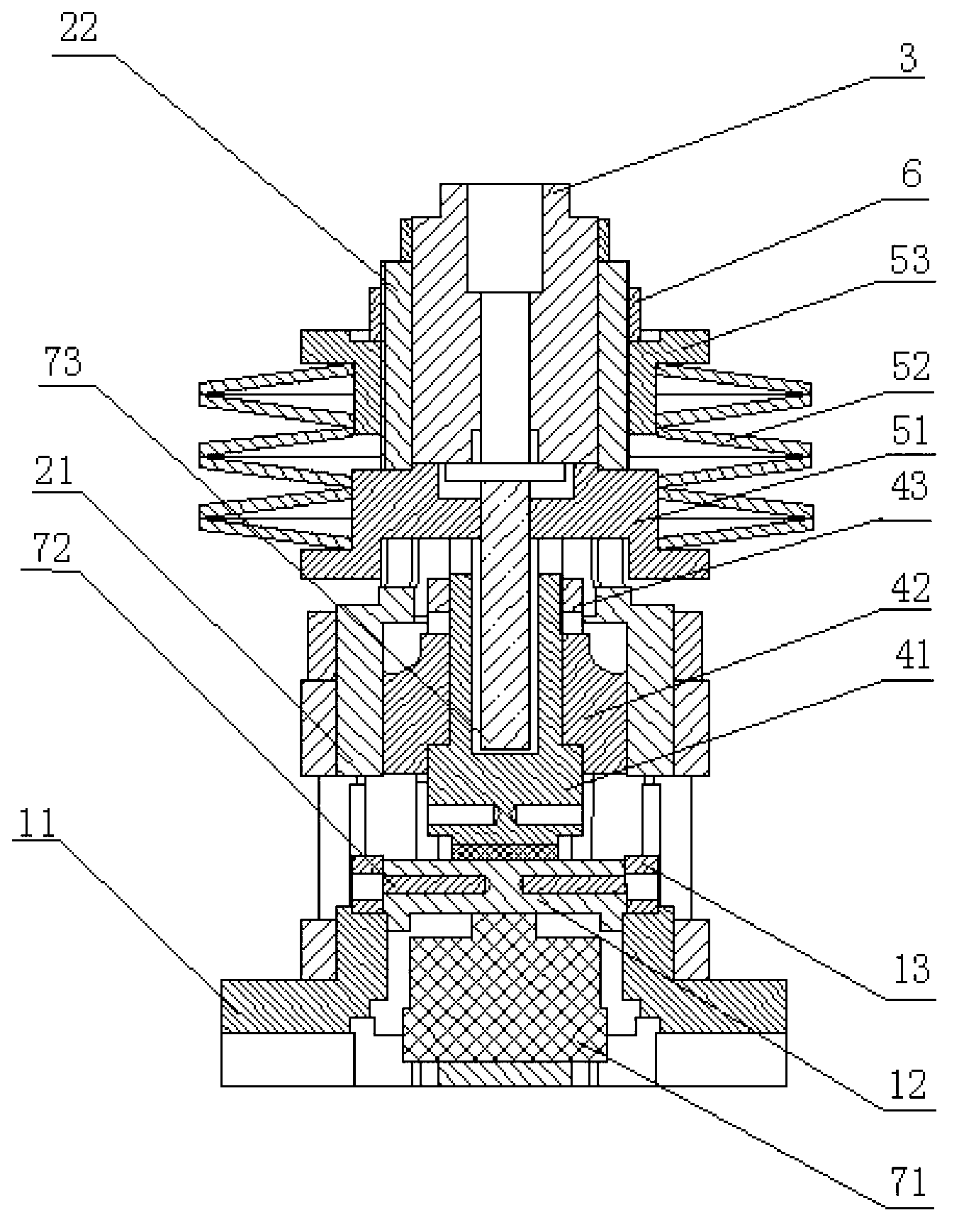 Online testing system of polymer cushion stress loading and testing method