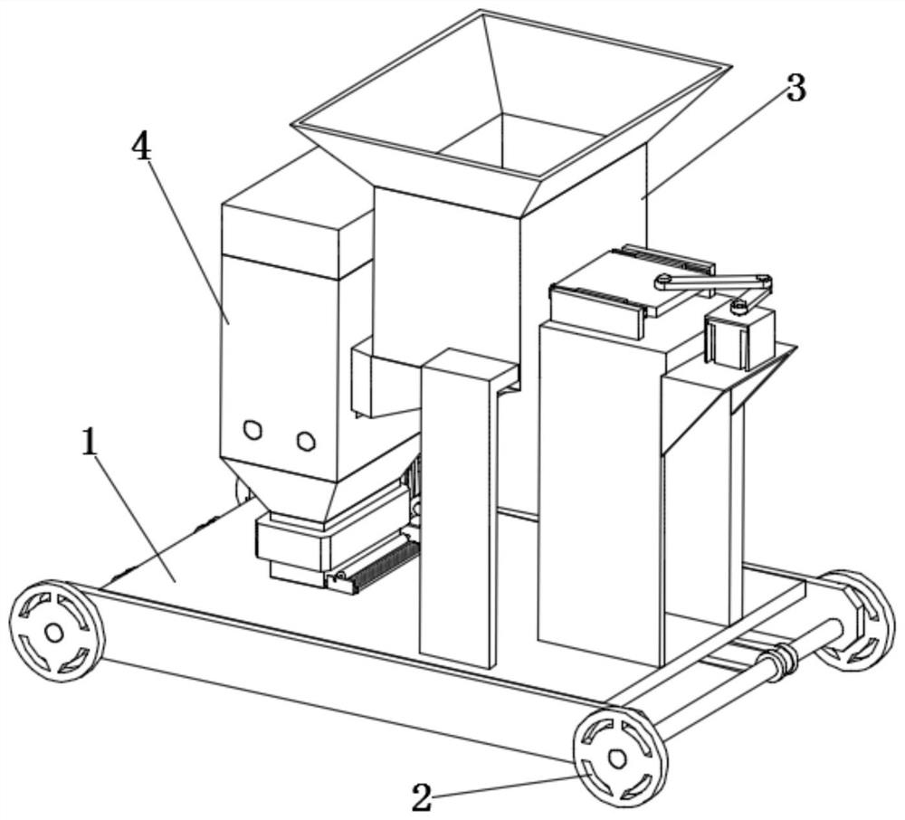 A tree branch cutting and crushing device for gardening