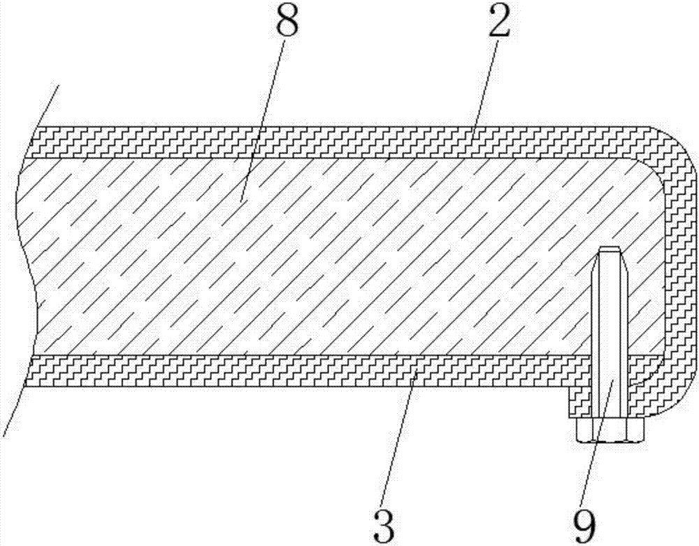 Plug-in type safety color steel plate