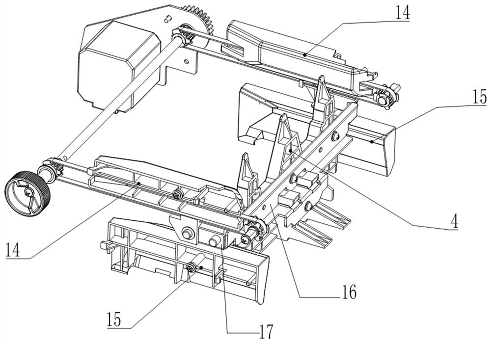 Banknote stacking structure compatible with currencies of various sizes