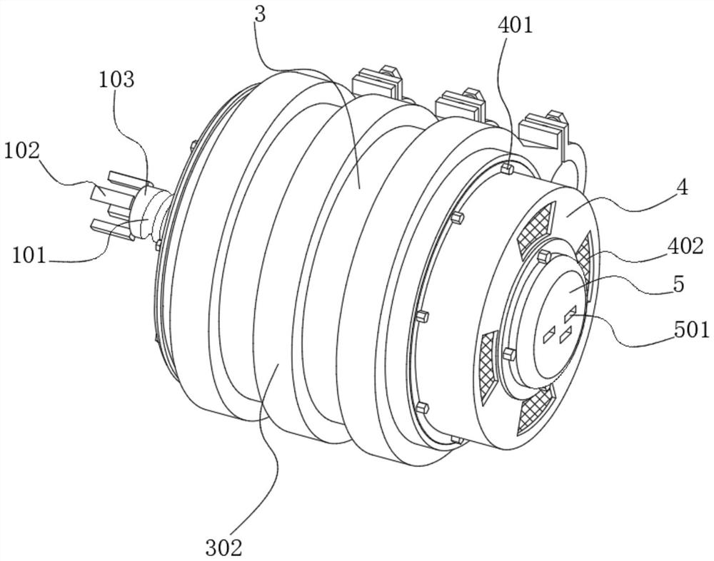 A dual-source steering motor for new energy vehicles